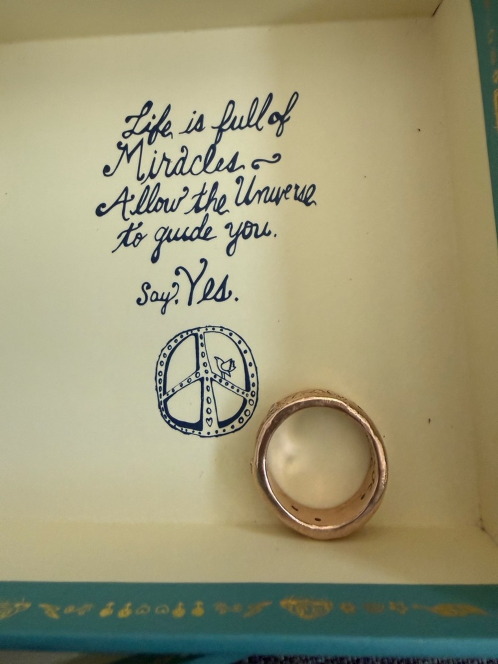 Jes Maharry 14 K Rose Gold and Diamonds “infinite love” ring GORGEOUS! - Picture 12 of 16